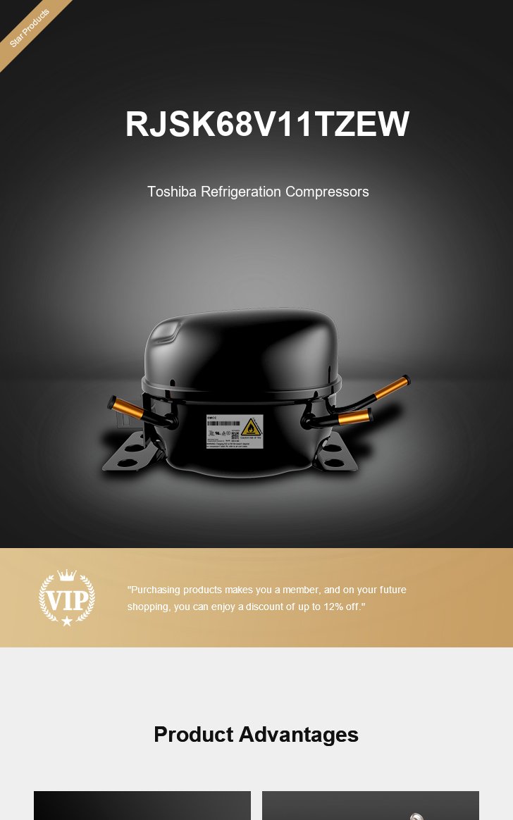 Toshiba Compressor RJSK68V11TZEW, technical parameters pdf, structure diagram